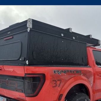 Camper For Sale - Go Fast Camper V2 Pro 2025 (GFC) for F150 Short Bed / Raptor - Roof Bars, Fan, Ladder