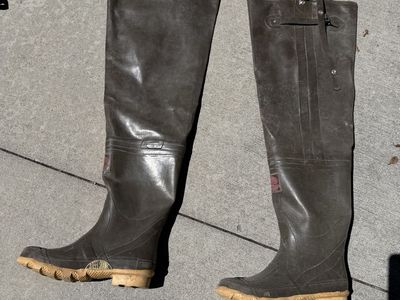 Thinsulate Insulated Steel Shank Hip Waders Rubber Boots size 9