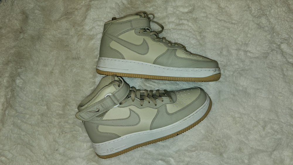 Nike Air Force 1 Mid Sneakers Men's 9.5 Beige