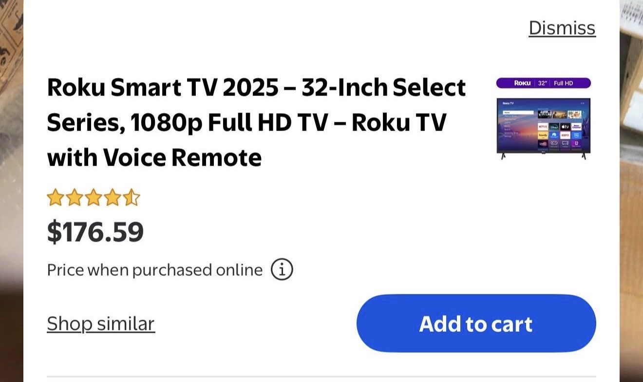 32” Roku tv