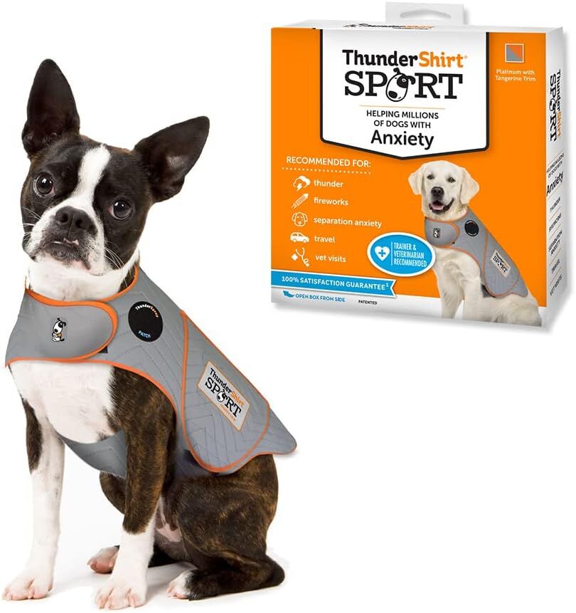 ThunderShirt for Dogs, X Small, Platinum Sport - Dog Anxiety Relief Calming Vest