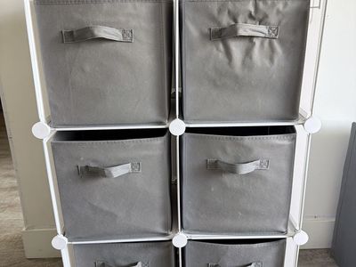 6 cube storage organizer