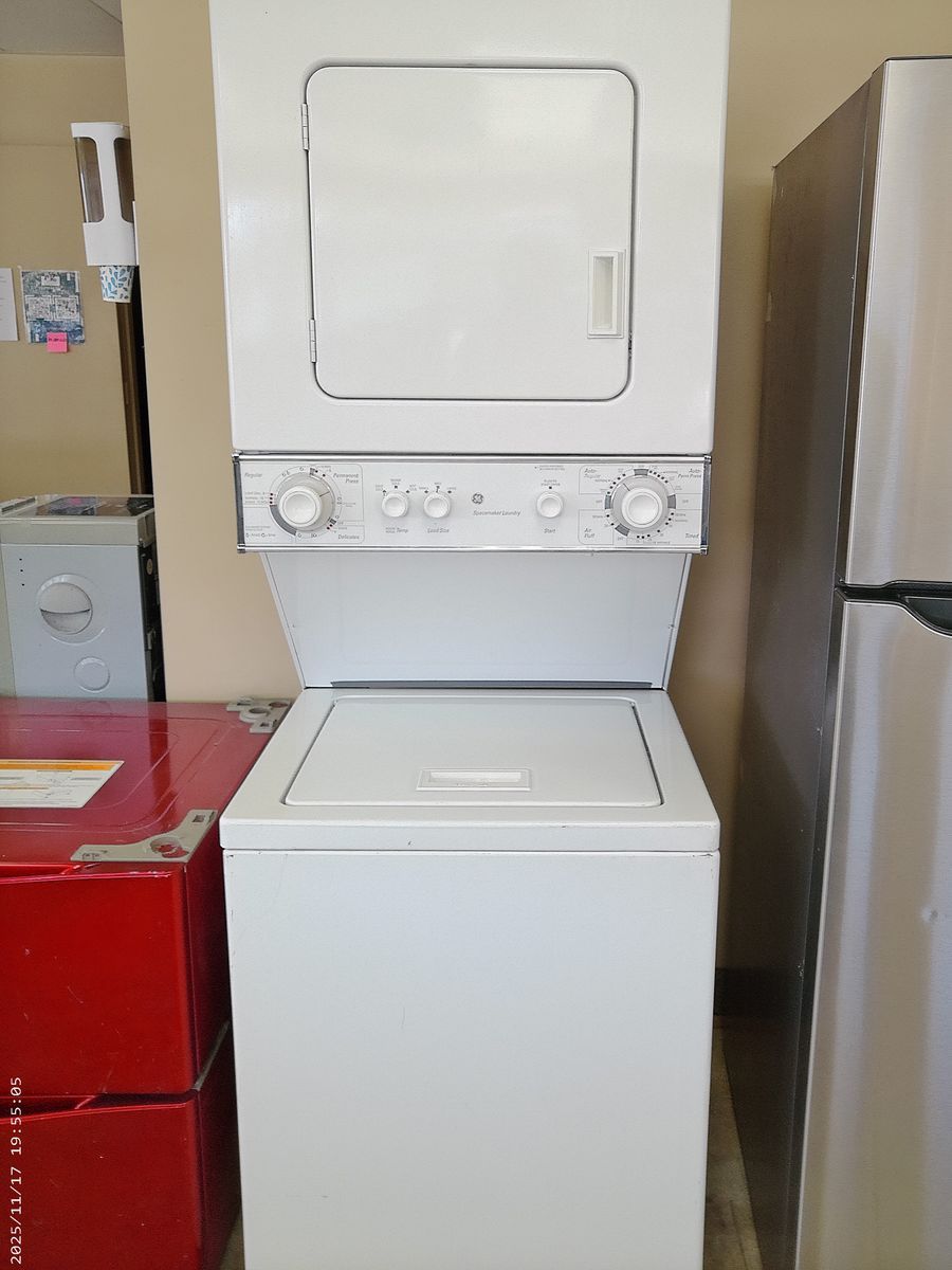 24 Inch Wide Stacked Washer/Dryer~90 Day Guarantee