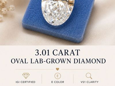 IGI certified 3.01ct oval diamond