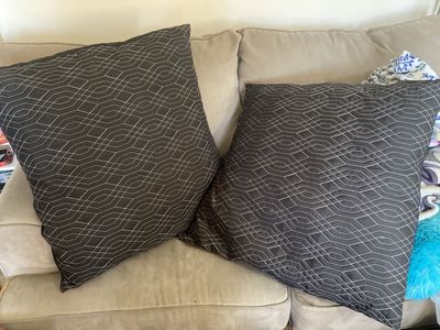 2 foot Black Pillows