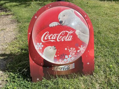 Coca-Cola Bubble Polar Bear Adverting Sign