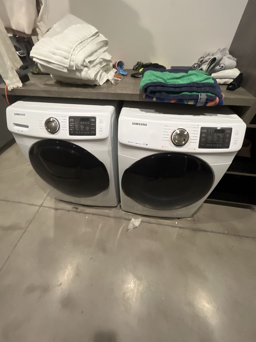 Samsung washer and dryer set - needs work