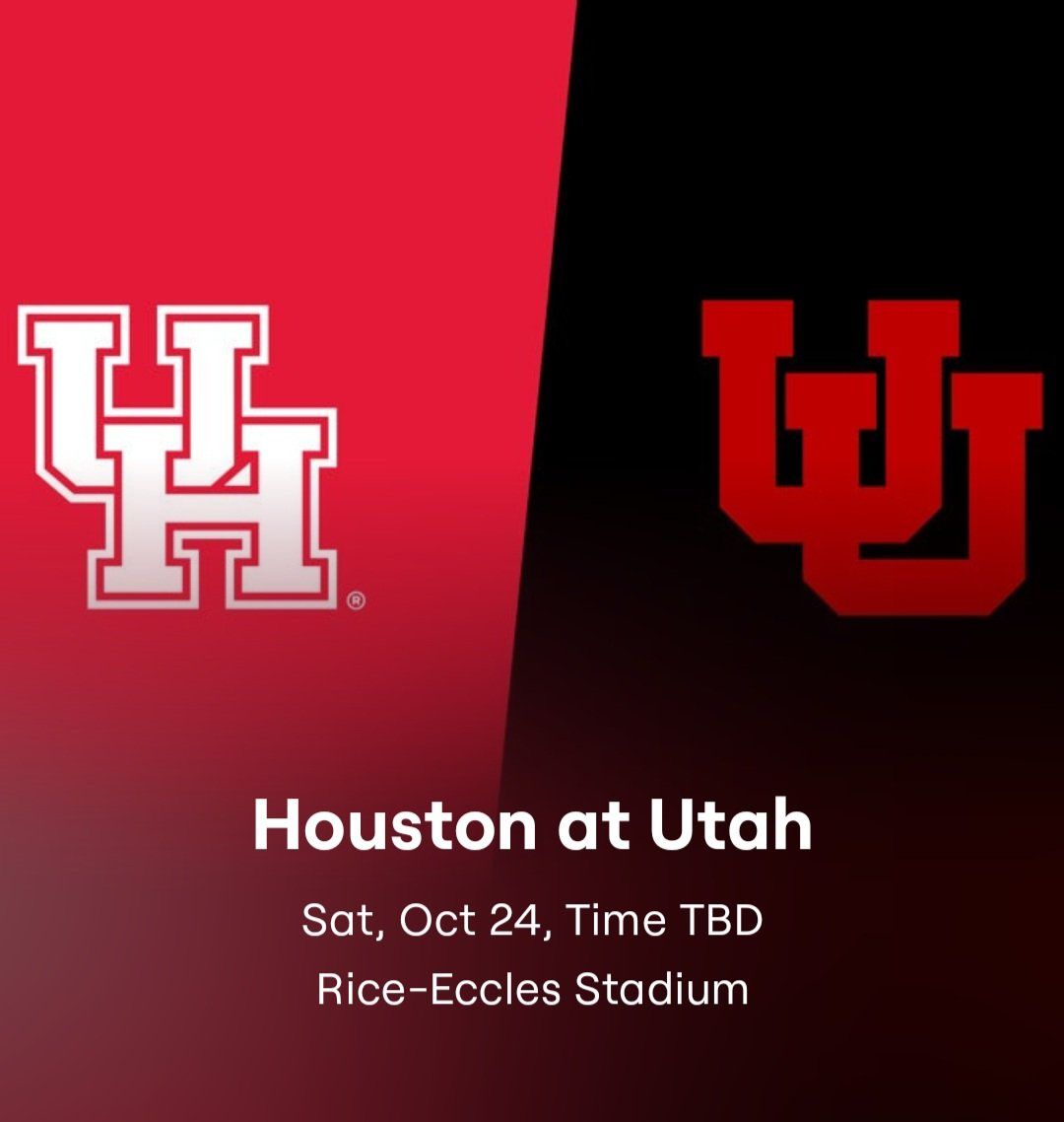 2 Tickets for Utah Football vs #23 Houston