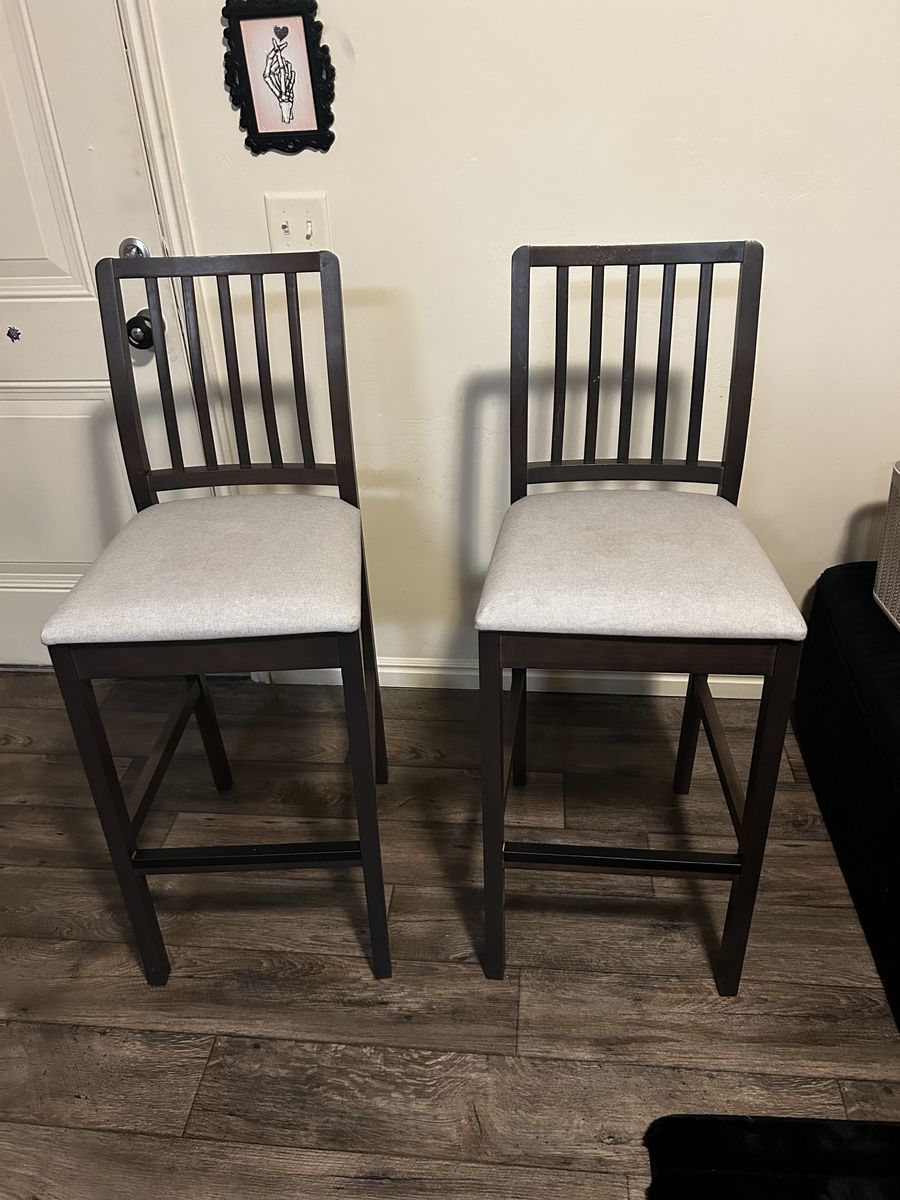 IKEA EKEDALEN Bar Stools – Set of 2 – Great Condition