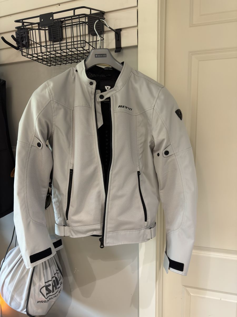 REV'IT! Eclipse 2 Light Grey Mesh Motorcycle Jacket (Medium) Brand New!