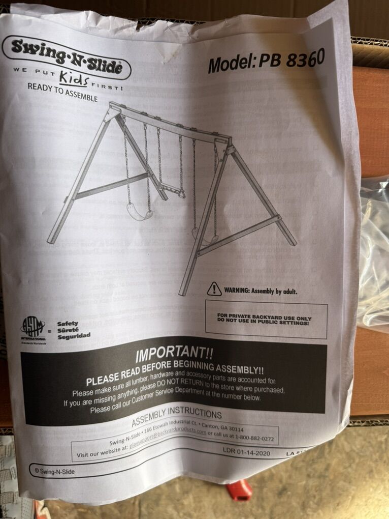 **NEW** Swing Playset