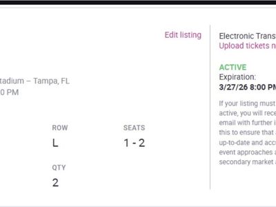 BTS Tampa Florida 2x Tickets