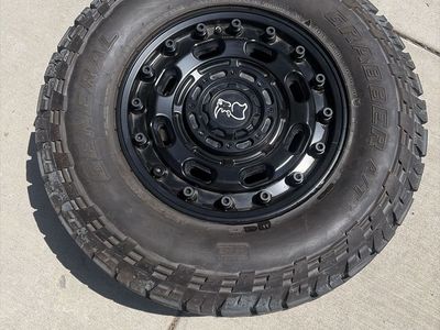 SnowTires with Black Rhino Wheels (Set of 5)