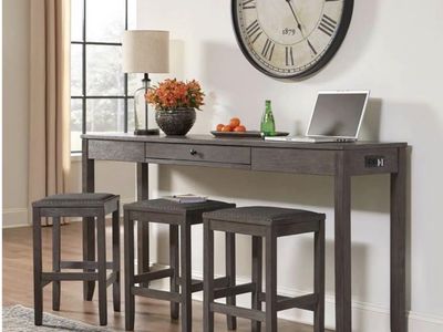 NEW Ashley Furniture Bar Table with Stools