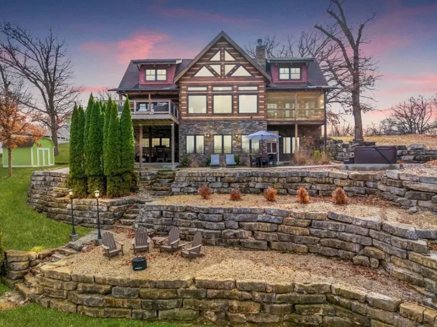 Magazine-Worthy Waterfront Living at Lake Viking, MO!