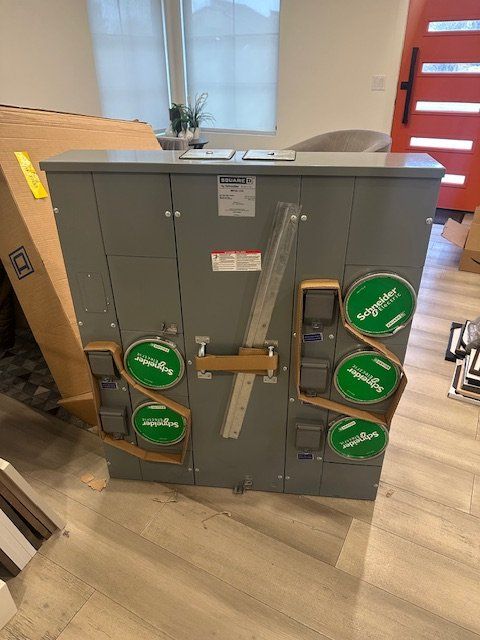 Square D SCHNEIDER MP55125 500 Amp 5 Gang 125A Meter Socket