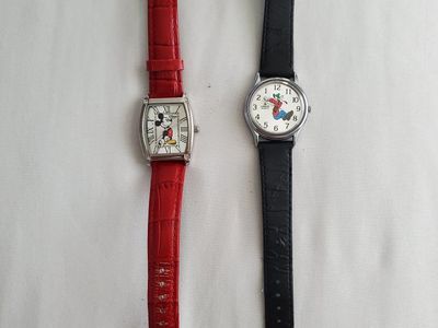 Disney Mickey Mouse & Lorus Goofy Quartz Watches
