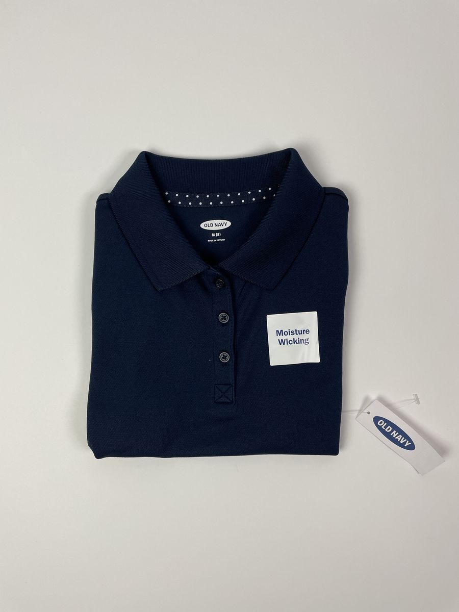 OLD NAVY School Uniform Polo Shirt - Navy Blue - GIRLS Size M (8) NEW