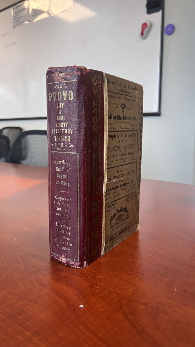 RARE Provo City Directory, 1935-1936