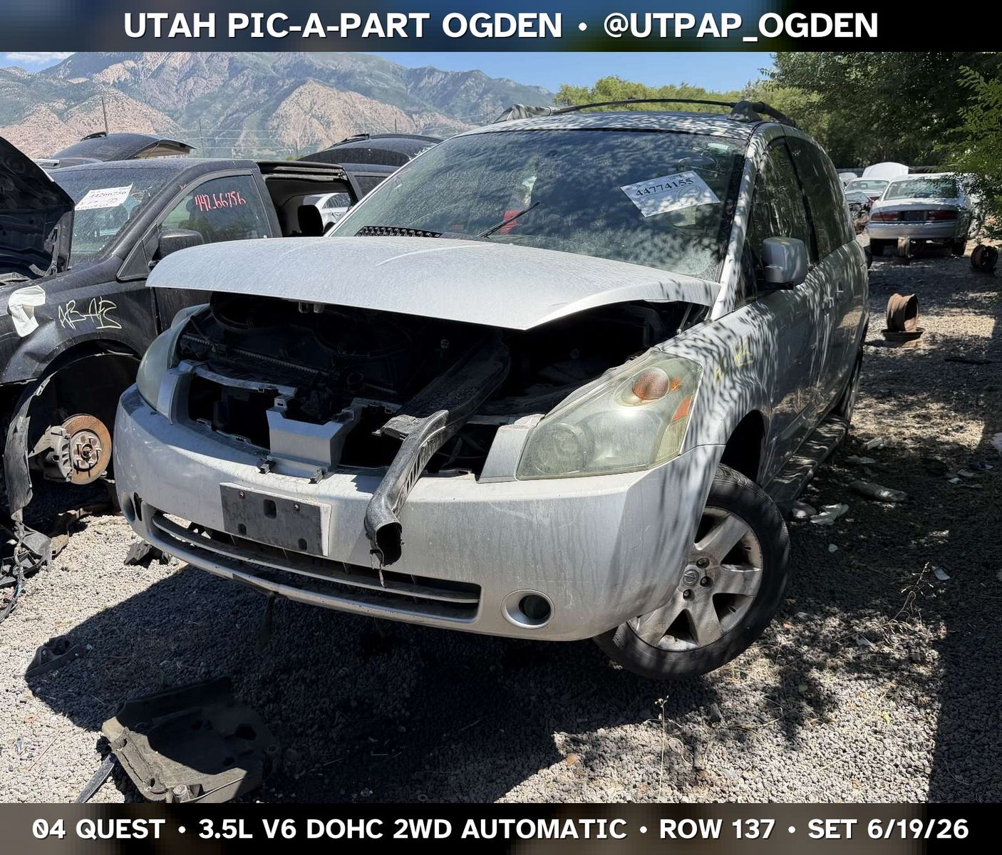 2004 Nissan Quest Parts - UTPAP Ogden