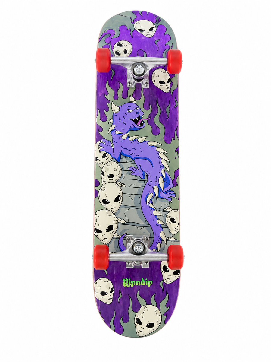 Ripndip skate board with pads and helmet