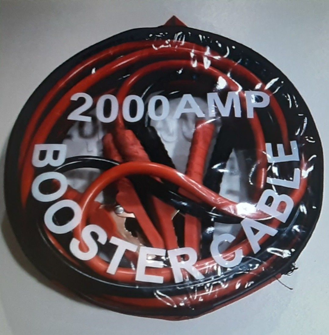 2000 AMP Heavy Duty Booster Jumper Cables - 13ft - in New Condition