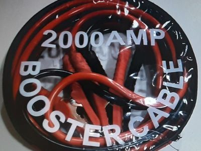 2000 AMP Heavy Duty Booster Jumper Cables - 13ft - in New Condition