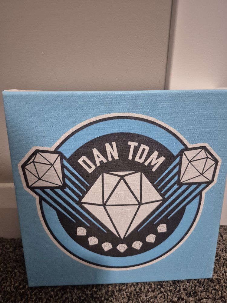 DanTDM Diamond Logo Small Wrapped Canvas Wall Art