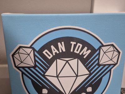 DanTDM Diamond Logo Small Wrapped Canvas Wall Art