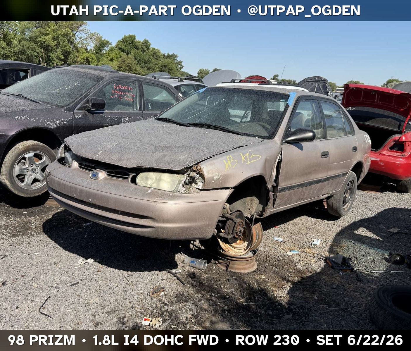 1998 Chevrolet Prizm Parts - UTPAP Ogden