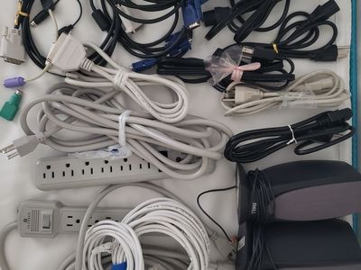 Mixed Lot Computer Cables & Extension Codes.
