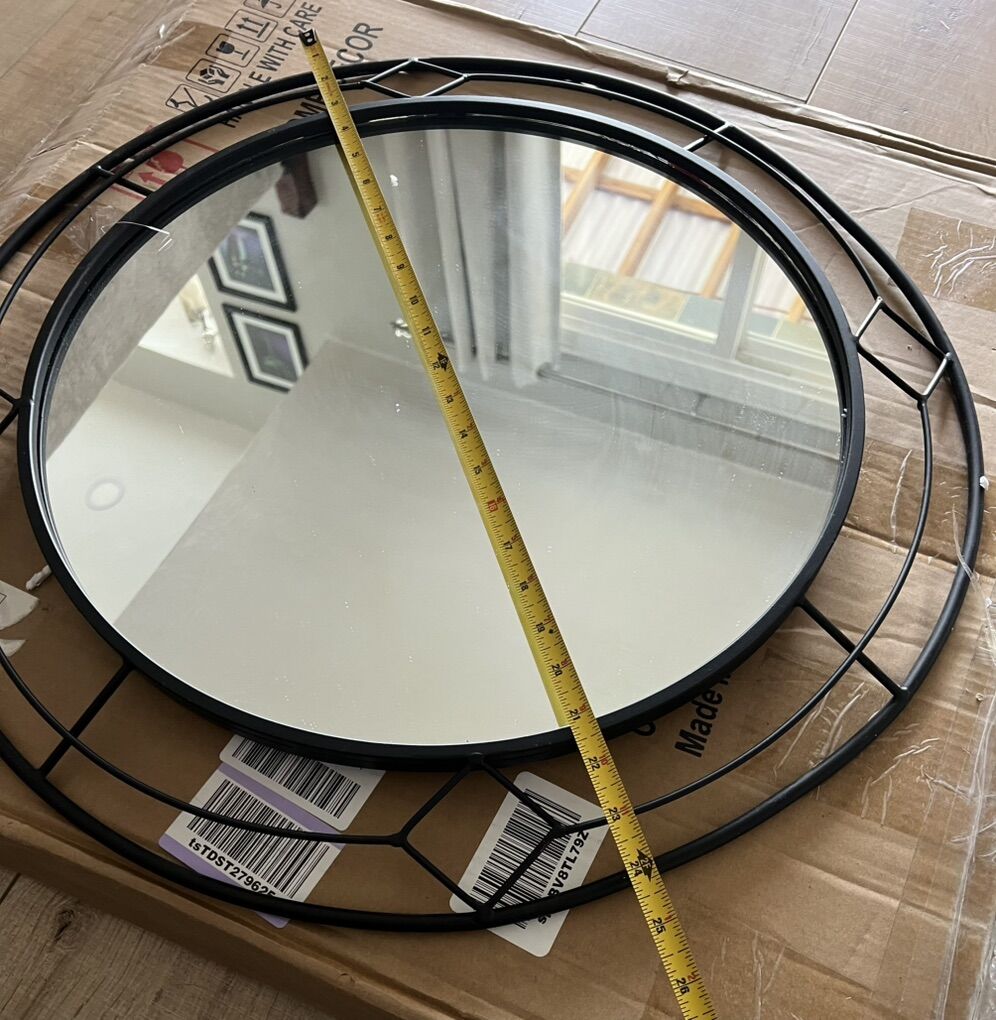 Brand New Mirror 24 in black