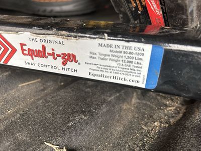 Equilzer Camper Hitch