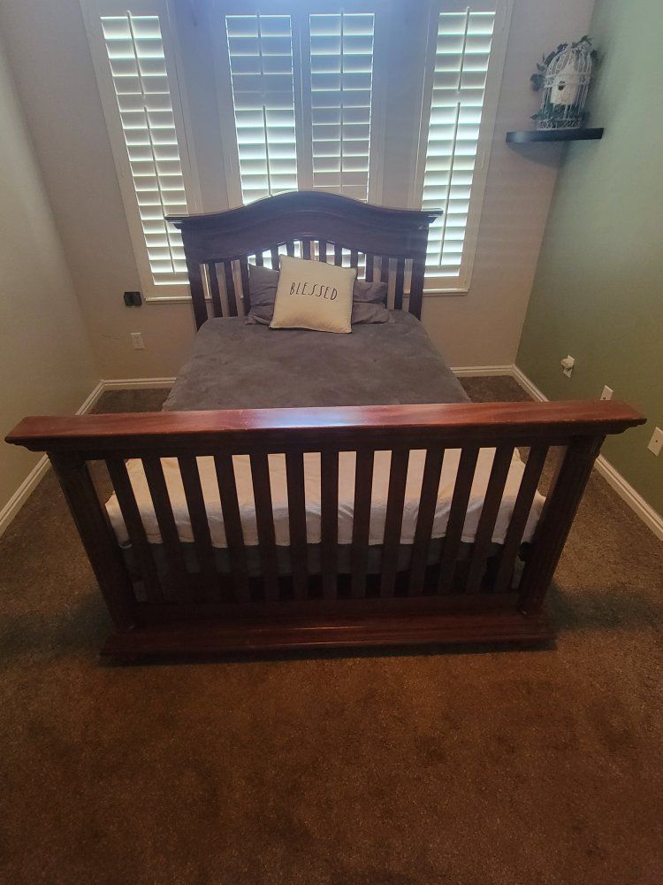 full size bed and dresser