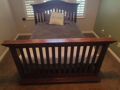 full size bed and dresser