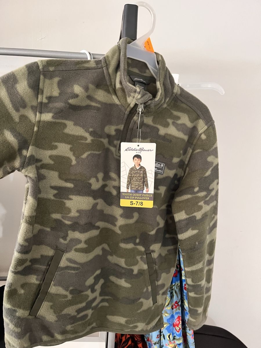 Boys clothes, youth quest fleece, pullover, 7/8 yr