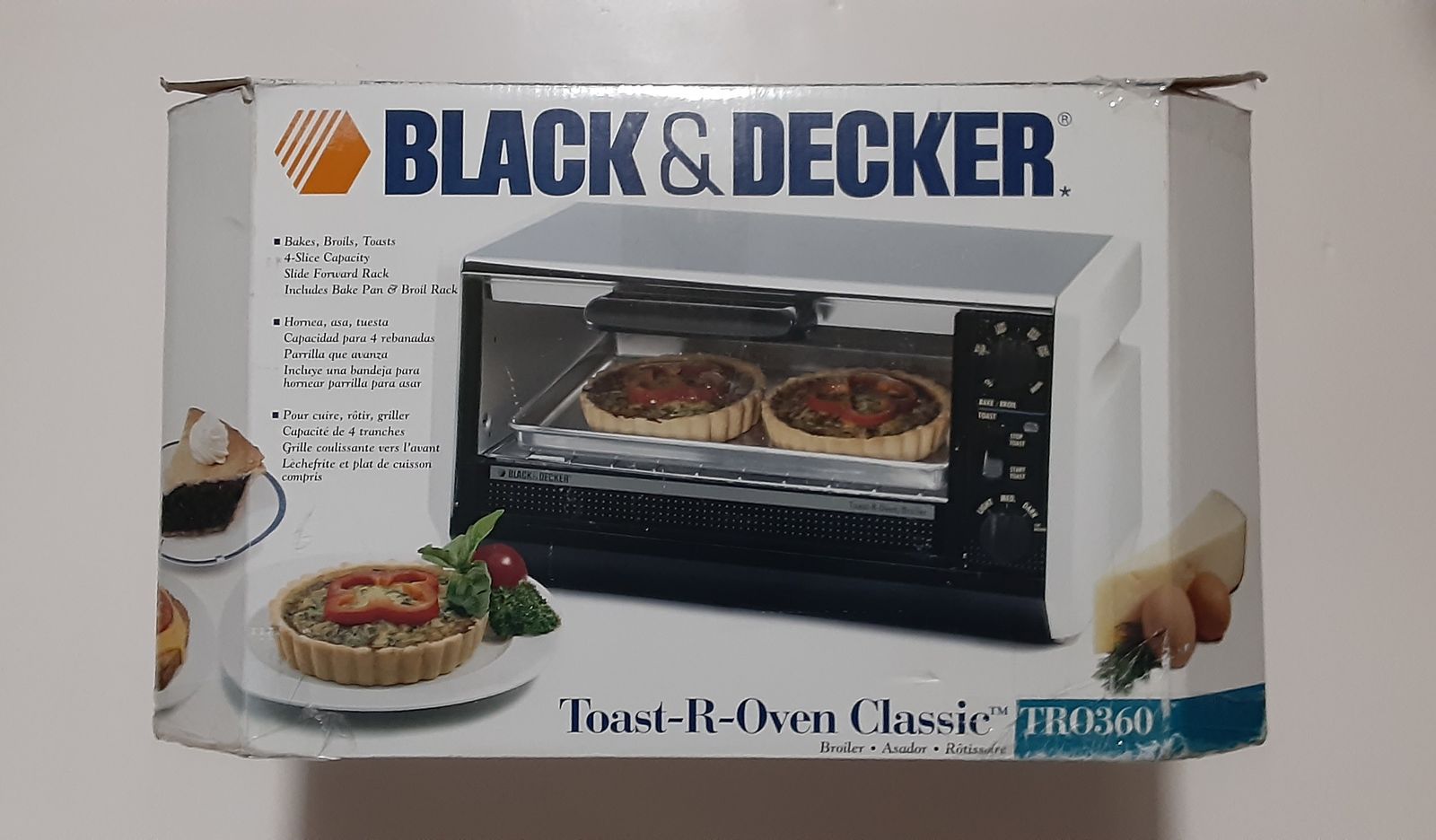 Black & Decker TRO300 Toaster Oven - White - New