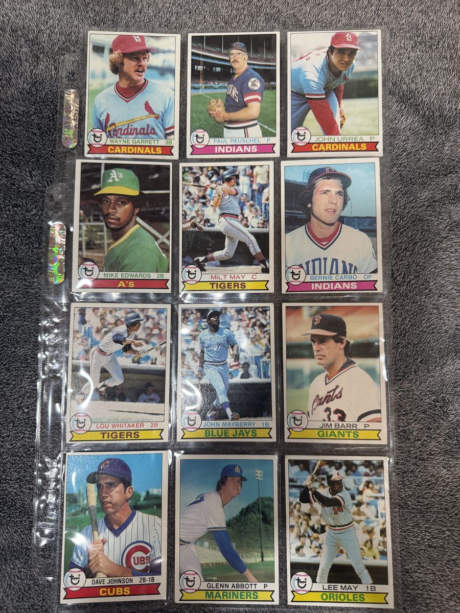 1979 Topps Baseball Cards Lot of 12
