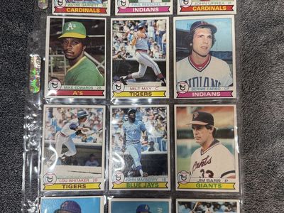 1979 Topps Baseball Cards Lot of 12