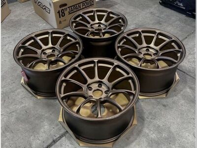 Volk ZE40 18x10 +35 in Bronze 5x114.3 Subaru WRX STI EVO EVOLUTION S2000 Nissan Skyline Toyota Corolla GR Volk ZE40 Rays