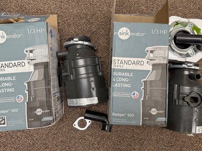 2 Insinkerator Badger 100 For Parts