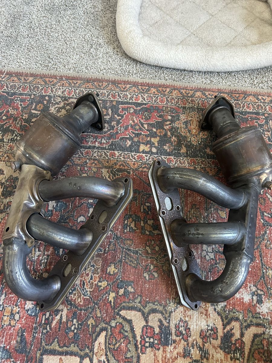 Porsche cayman 987.1 full oem exhaust with catalytic converters