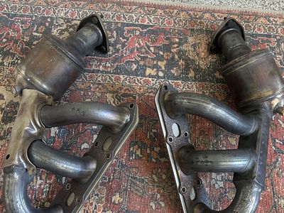 Porsche cayman 987.1 full oem exhaust with catalytic converters