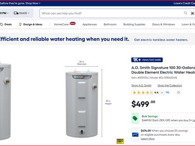 30 Gallon Electric Water Heater - A.O. Smith Signature 100