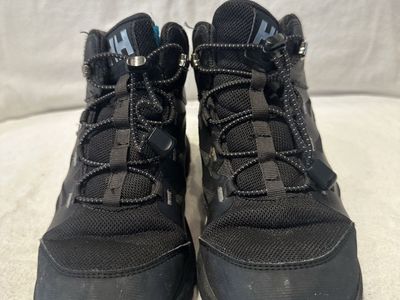 Helly Hansen youth size 4 black mesh Wtrprf hiking boots