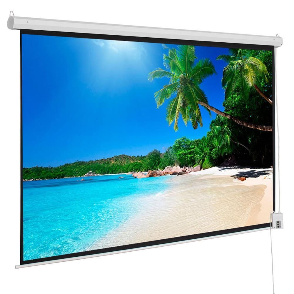 92” Motorized Projector Screen + ViewSonic DLP 3D Ready Projector Bundle