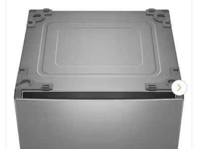 LG WDP4K 27" Graphite Steel Laundry Pedestal with Storage Drawer