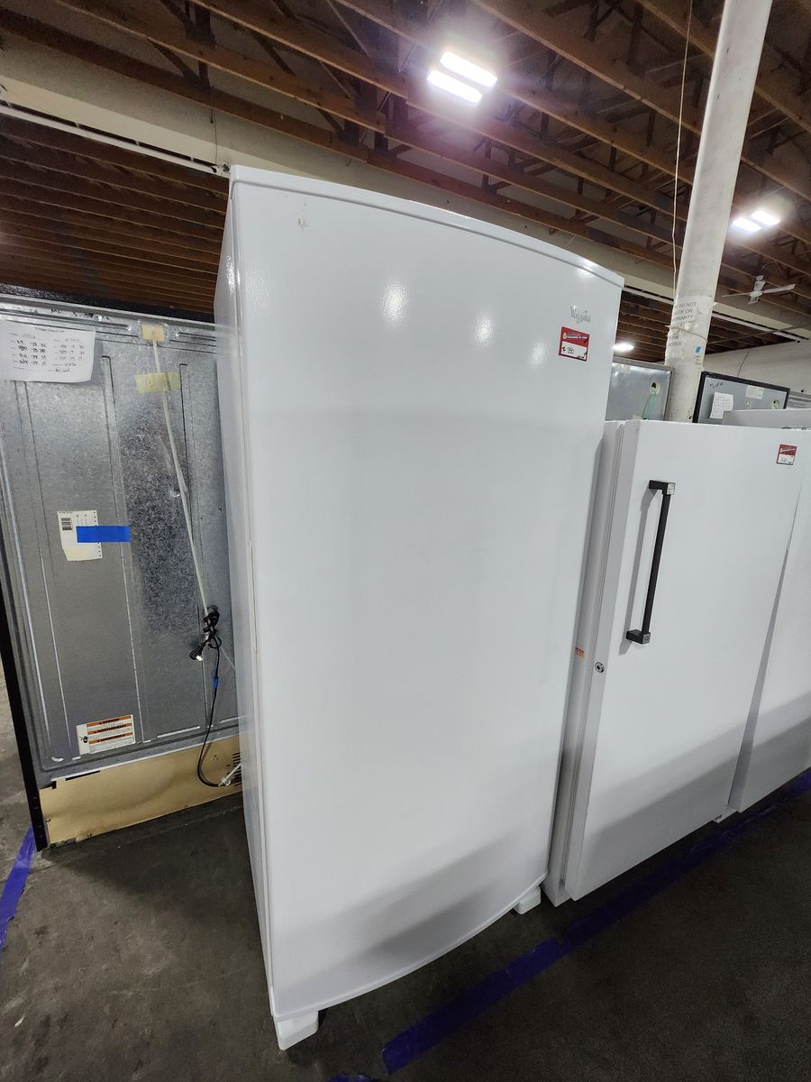 Whirlpool White Upright Freezer - Excellent Condition