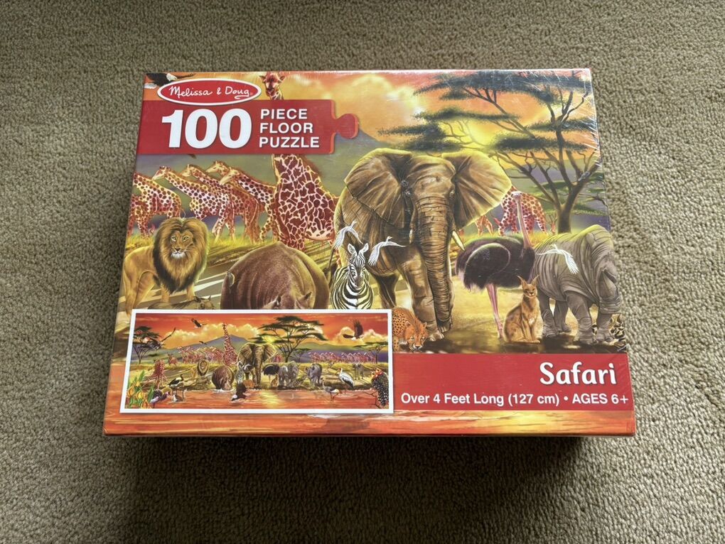 NEW Melissa and Doug Safari Floor Puzzle