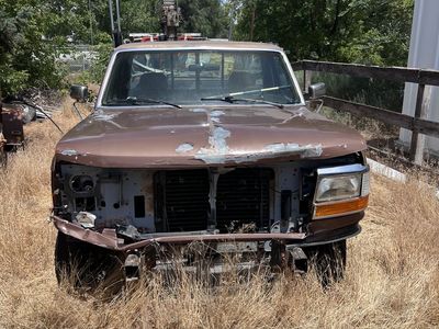 1991 Ford F-150 Half Ton Pickup Truck - 300 Six Engine, Manual Transmission, Front End Damage